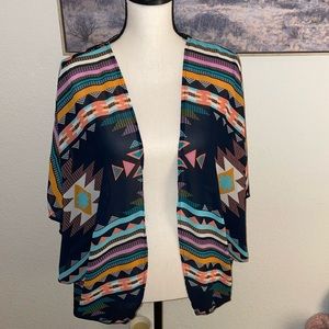 Aztec pattern cocoon wrap